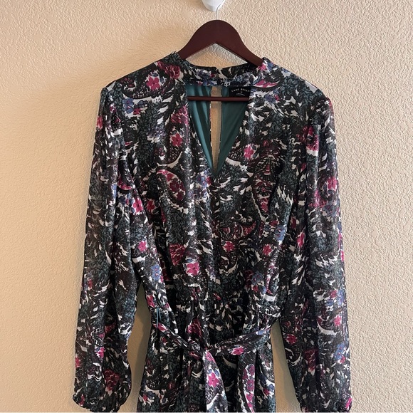 Lane Bryant Cutout Mock-Neck Fit & Flare Dress Size 18 - Picture 3 of 10